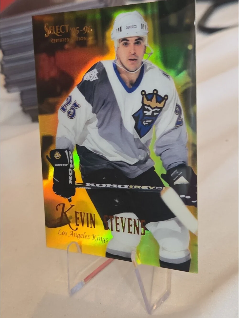 1995-96 Select Certified Edition Mirror Gold SSP Kevin Stevens #46